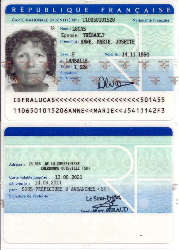 Contrat type transport Prénom usuel carte d